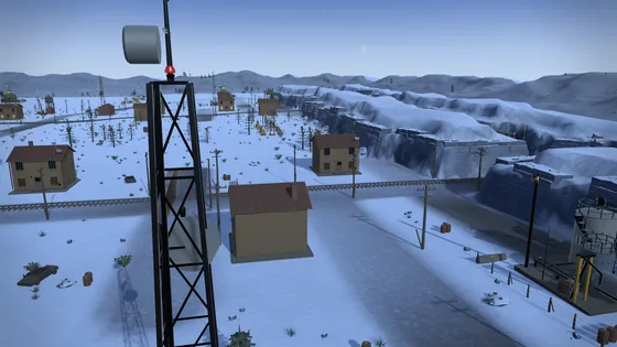 Meridian Basin: Snowbound rail town
